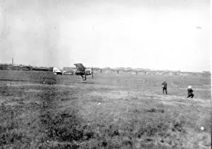 Barnard Prints: de Havilland DH4A, G-EAMU, City of York, flown by Capt F?