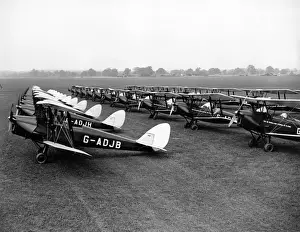 de Havilland DH82A Tiger Moths including G-ADJB and G-ADJH
