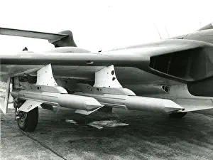 Missiles Prints: Two de Havilland Firestreak air-to-air missiles under th?
