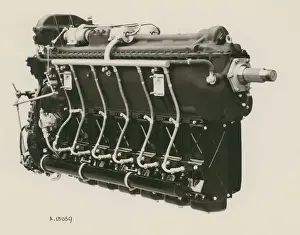 Inverted Prints: de Havilland Gipsy Queen six-cylinder, air-cooled inverted