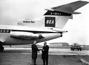 Cunningham Prints: de Havilland / Hawker Siddeley DH / HS121 Trident 2E G-AVFC