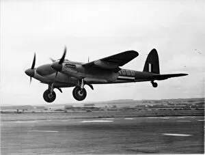 Havilland Collection: de Havilland Mosquito FBVI G-AGGD of BOAC landing