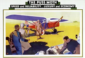 Aviation Posters Gallery: De Havilland Puss Moth