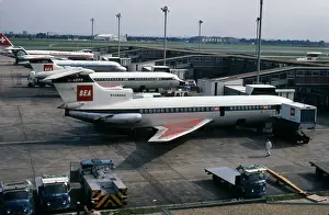 1976 Prints: De Havilland Trident 1C G-ARPP BEA Gatwick