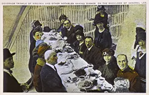 Carved Prints: Having dinner on the Confederate Memorial, Stone Mountain