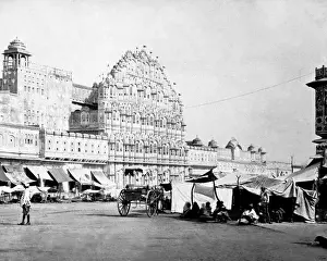 Jaipur Prints: Hawa Mahal (Palace of the Winds), Jaipur, Rajasthan, India