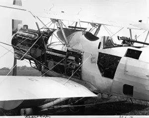 Panels Prints: Hawker Hector rear view with access panels removed 1936