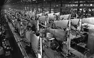 Hawker Hunter wings in production May 1954