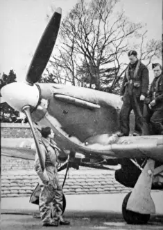 Pilots Prints: Hawker Hurricane 1A nose close up, (on the ground), wit