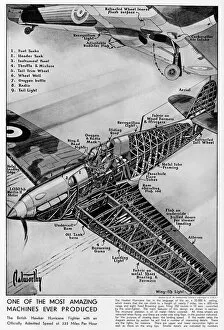 Diagram Collection: Hawker Hurricane Fighter, 1939