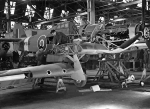 Hurricane Prints: Hawker Hurricane IIC MW336 under construction