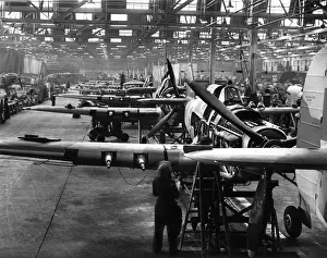 Langley Prints: Hawker Hurricane IICs on the Langley production line in 1943