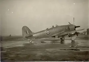 The Hawker Sea Fury fully-navalised prototype, SR666