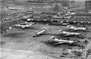 Airport Gallery: Hawker Siddeley Tridents of BEA at Heathrow Airport