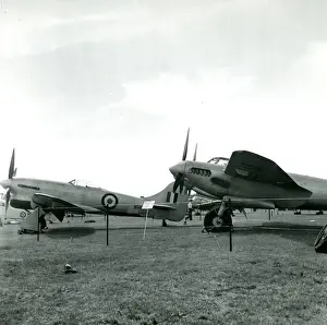 Hendon Prints: Hawker Tempest, left, and de Havilland Mosquito at the 5?