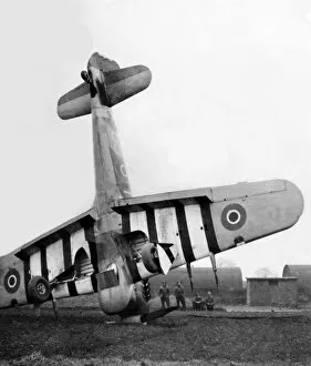 Muddy Gallery: Hawker Typhoon 1b nose over the type of event to be war