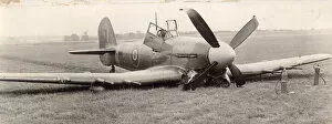 Hawker Typhoon IB, R8803, after a crash landing