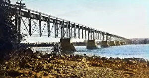 Ironwork Prints: Hawkesbury Bridge, Ontario, Canada, early 1900s