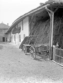 Loft Prints: Hay loft with trap and cart in Albertville