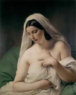 Odalisque Prints: HAYEZ, Francesco (1791-1882). Odalisque. 1867
