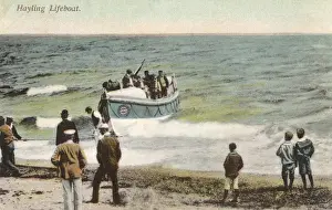 Pulled Prints: Hayling Island Lifeboat returning from a rescue