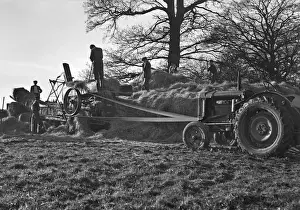 Bales Prints: Haymaking in a field