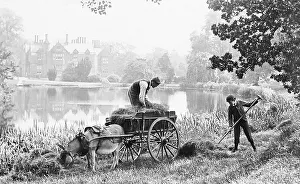 Idyll Prints: Haymaking - rural idyll - Victorian period
