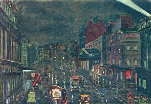 Rainy Prints: Haymarket After Rain, 1915