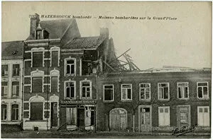 Images Dated 4th April 2016: Hazebrouck, France -- Grande Place, WW1