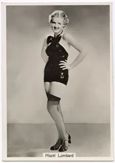 Beauties Prints: Hazel Lombard, American showgirl Date: 1939