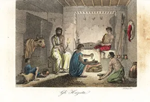 Abyssinia Gallery: Hazorta house, a tribe of shepherd cavedwellers in Abyssinia