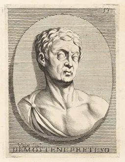Carnelian Prints: Head of Demosthenes