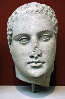 Apollon Collection: Head of a devout man. 1st century BC. Cypriot art