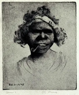 Aboriginal Prints: Head of a Gin