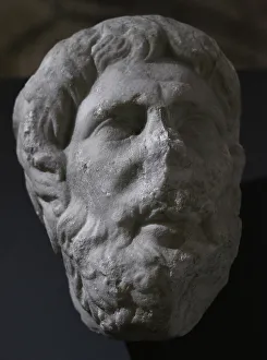 Head of the god Endovelicus. 1st century AD. From