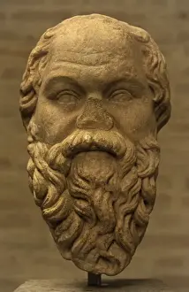 Method Prints: Head of greek philosopher Socrates