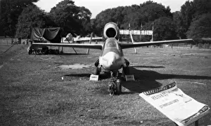 Heinkel Prints: Head-on view of an Heinkel He162 jet fighter