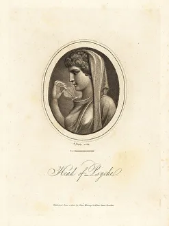 Throat Prints: Head of Psyche, Greek goddess of the soul