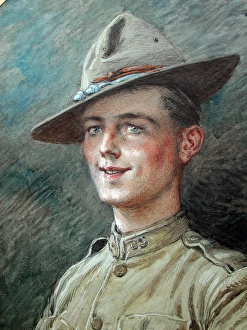 Able Gallery: Head and shoulders oval portrait of an American Sergeant