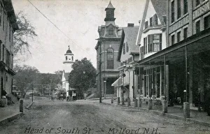 Milford Prints: Head of South Street, Milford, New Hampshire, USA