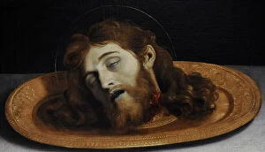 Bellas Collection: Head of St John the Baptist, ca.1630, by Domenico Zampieri