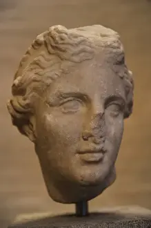 Aphrodite Prints: Head of an statue of Aphrodite. Ca. 300-290 BC