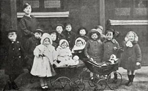 Prepare Prints: Headingley Orphan Homes, Leeds - Children Ready for a Walk