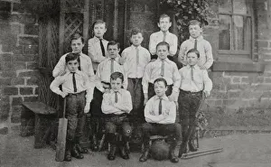 Bats Prints: Headingley Orphan Homes, Leeds - Cricket Team