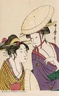 Images Dated 31st May 2018: The heads of two women by Utamaro Kitagawa