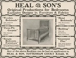 Heals Prints: Heals Bed Advert