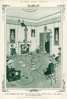 1921 Collection: Heath Robinson Drawing Room 2 of 4
