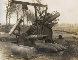 Heavy artillery, Battle of Menin Road, Ypres, Belgium, WW1
