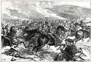 The Heavy Cavalry Charge at Balaclava, 25 October 1854, Crimean War Date: 1854
