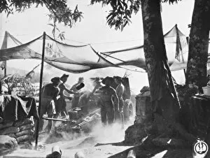 Heavy fighting during the battle for Pinwe, Burma